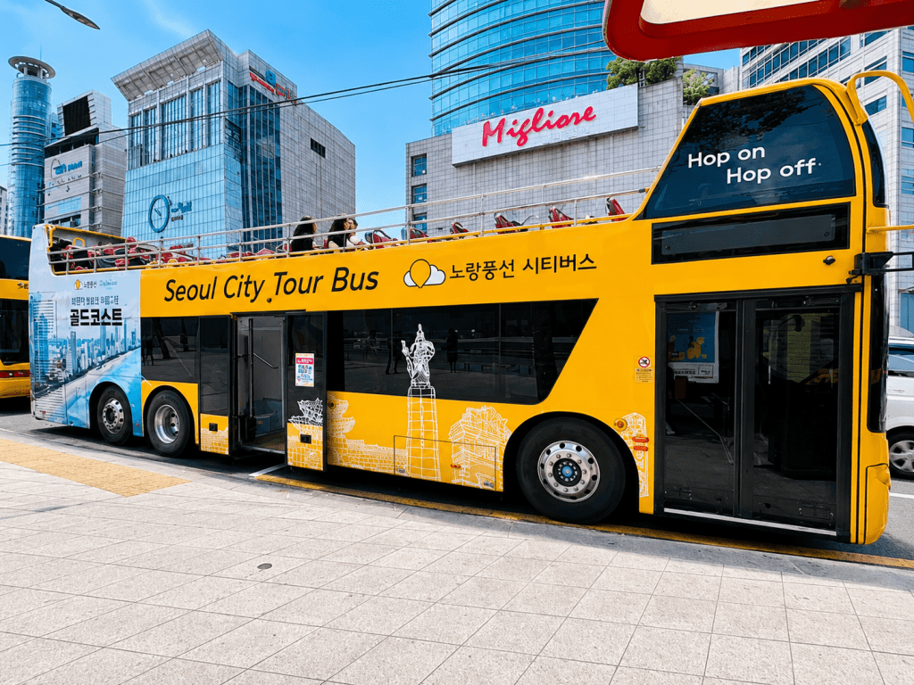 Seoul City Tour Bus night tour in downtown Seoul
