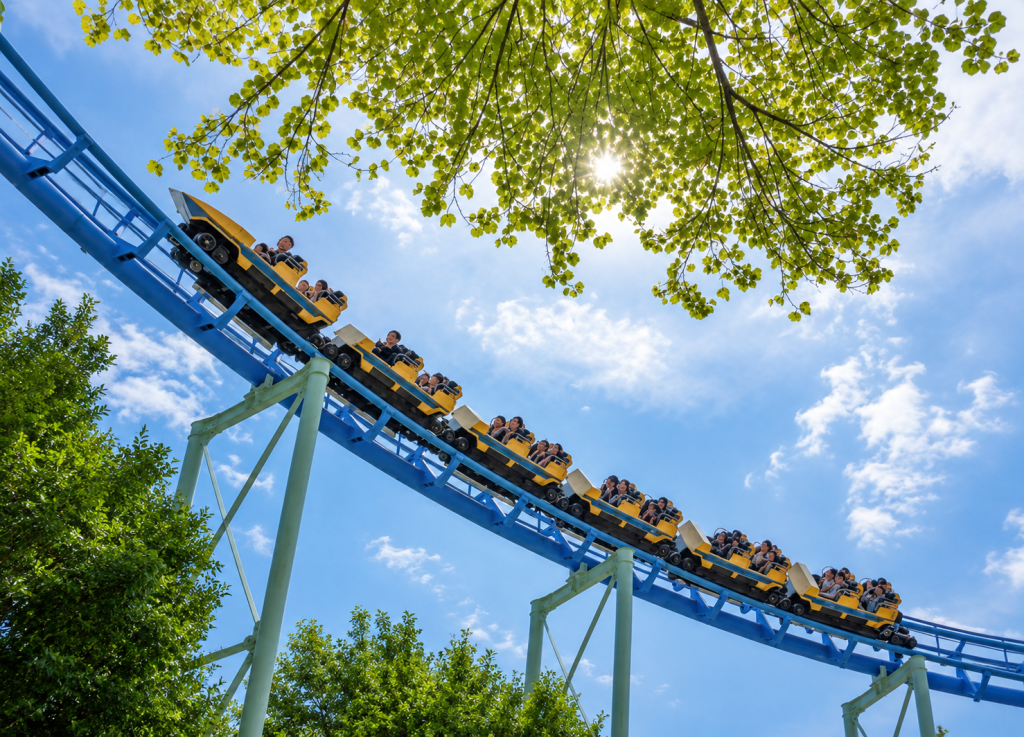 Galaxy Train 888 roller coaster at Seoul Land theme park in Korea